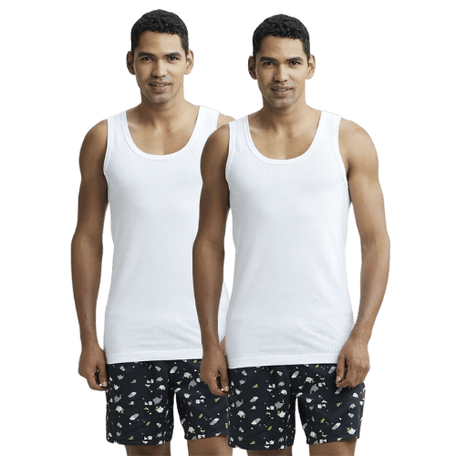 JOCKEY VEST 8816 (Pack of 2) White Lining